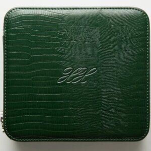 NWT Lexxola Mini-Jet Case in Forest (Emerald) Croc